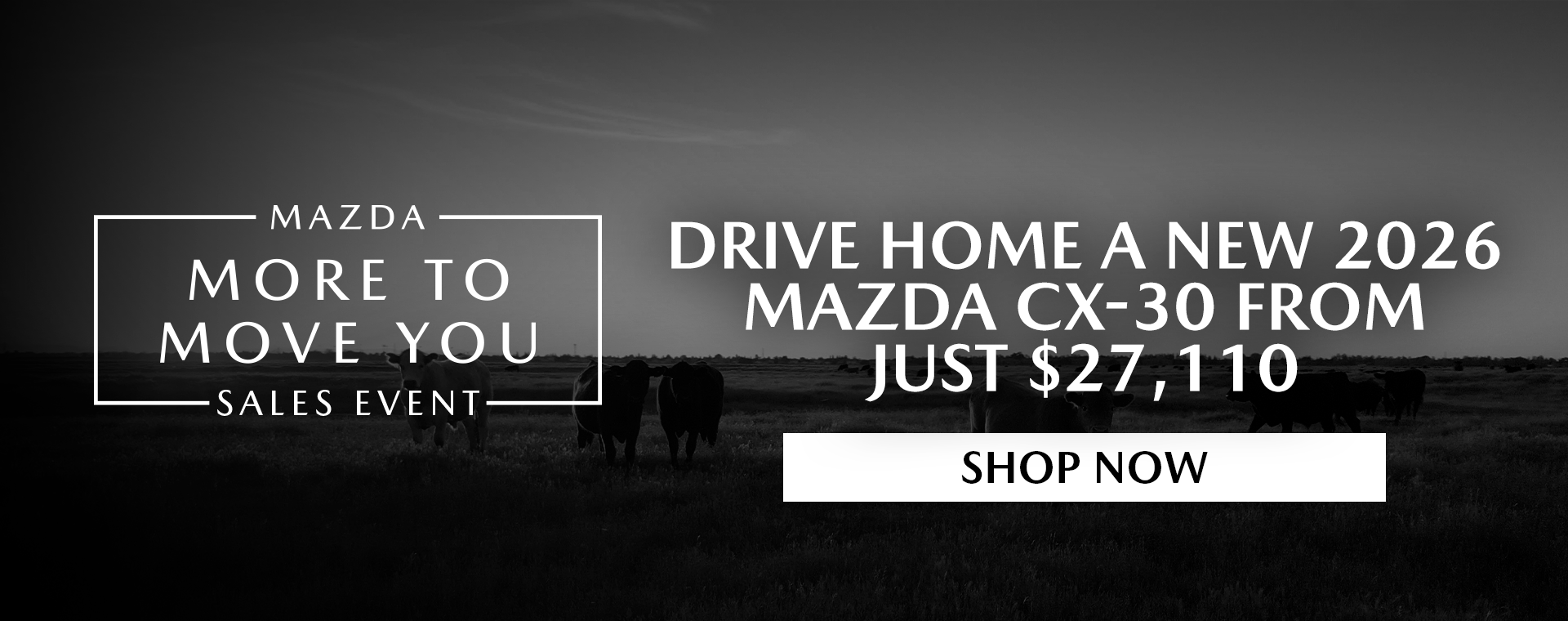 New 2026 Mazda CX-30 from just $27,110!
